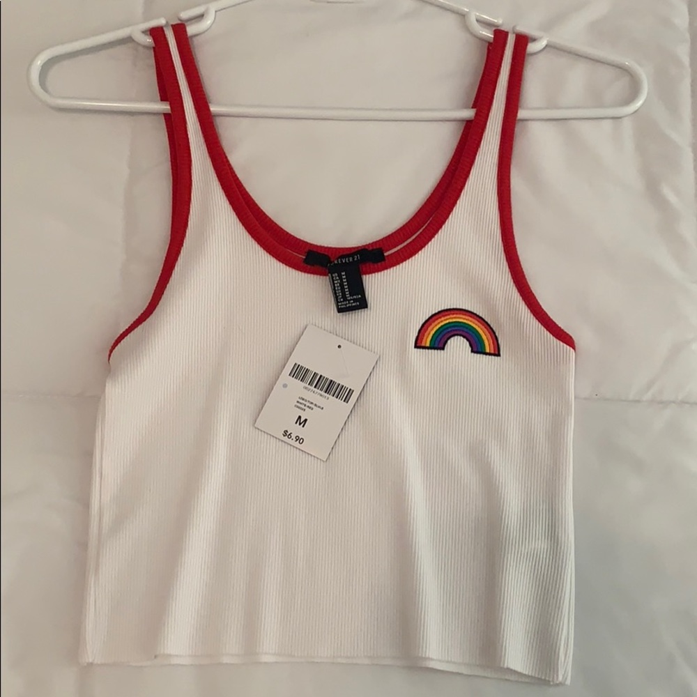 rainbow crop top